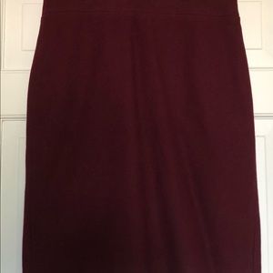 J.Crew Cabernet Wool Pencil Skirt. Size 2.